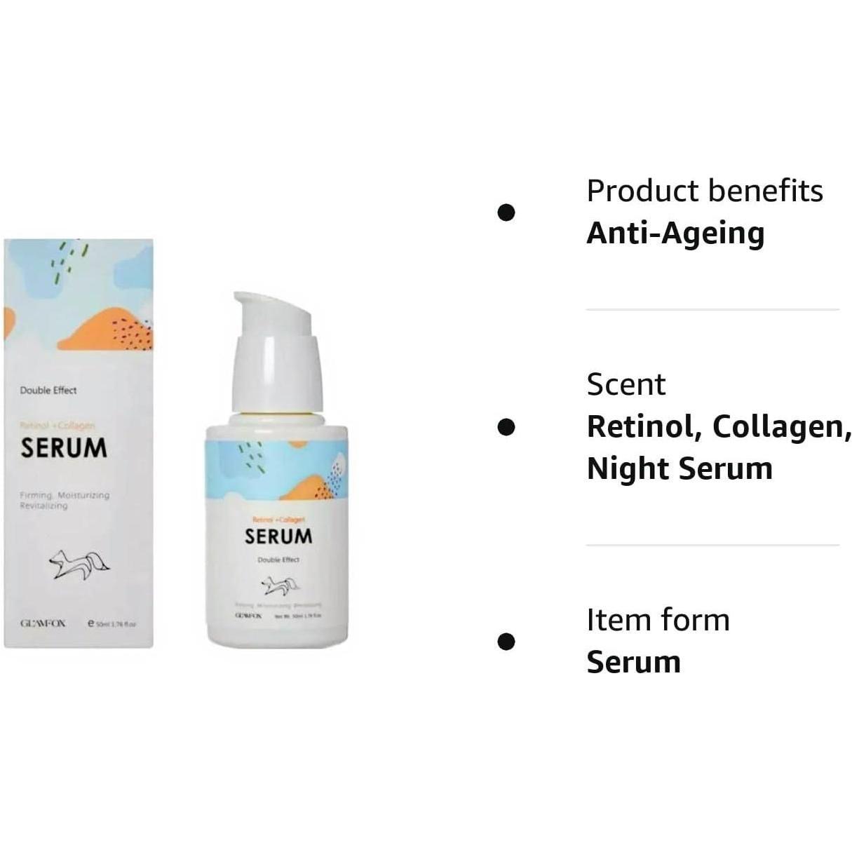 GlamFox Retinol Serum 50ml anti-ageing skincare