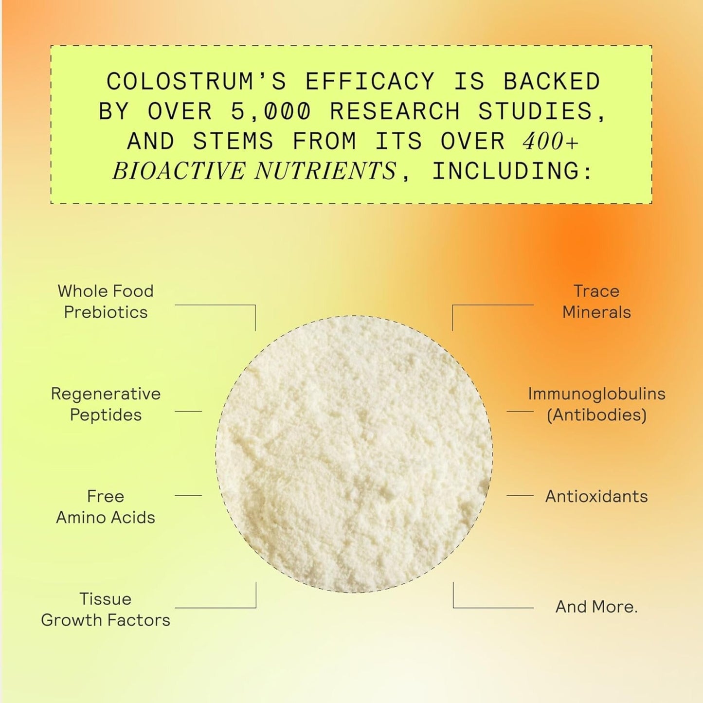 ARMRA Colostrum™ Premium Powder – 60 Servings | Gut Health, Immunity, Skin & Hair Support | 400+ Bioactive Nutrients | Grass-Fed, Potent, Keto-Friendly & Additive-Free