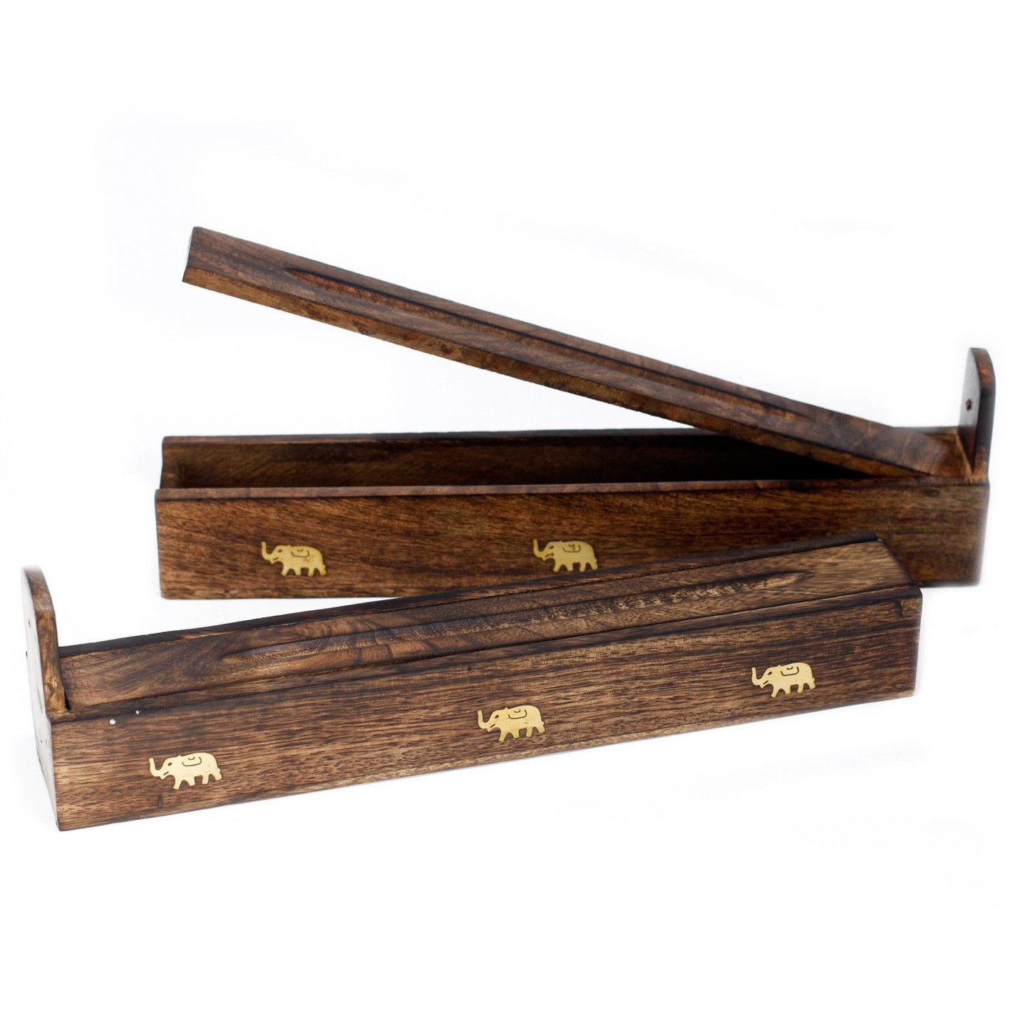 Mango Wood Incense Holder – Box | Mango Wood, Ash Catcher, Heat-Safe