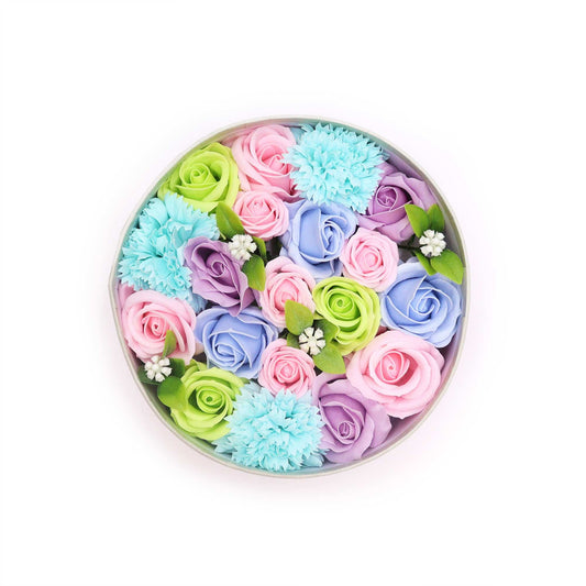 Round Box - Baby Blessings - Blues Soap Bar | Vegan, Handmade in UK product image
