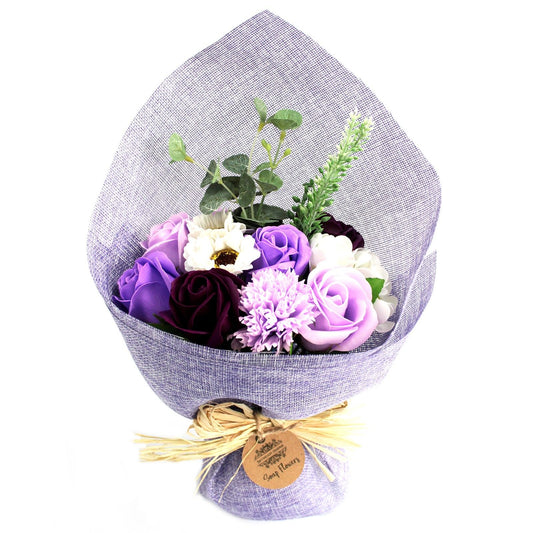 Standing Flower Bouquet - Purple Soap Bar | Vegan, Handmade in UK product image