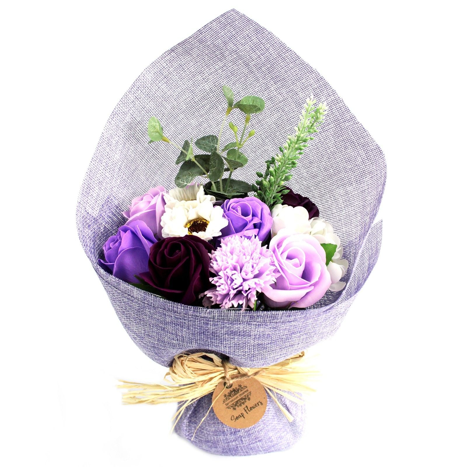 Purple Standing Flower Bouquet - Special Soap Bar | Vegan, Handmade in UK product image