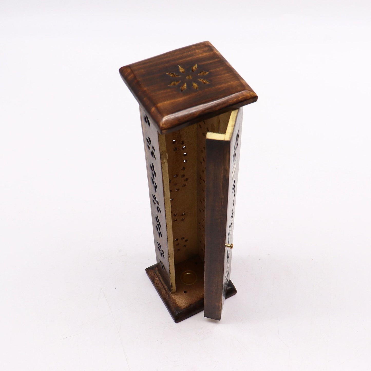 Mango Wood Incense Holder – Tower | Mango Wood, Ash Catcher, Heat-Safe