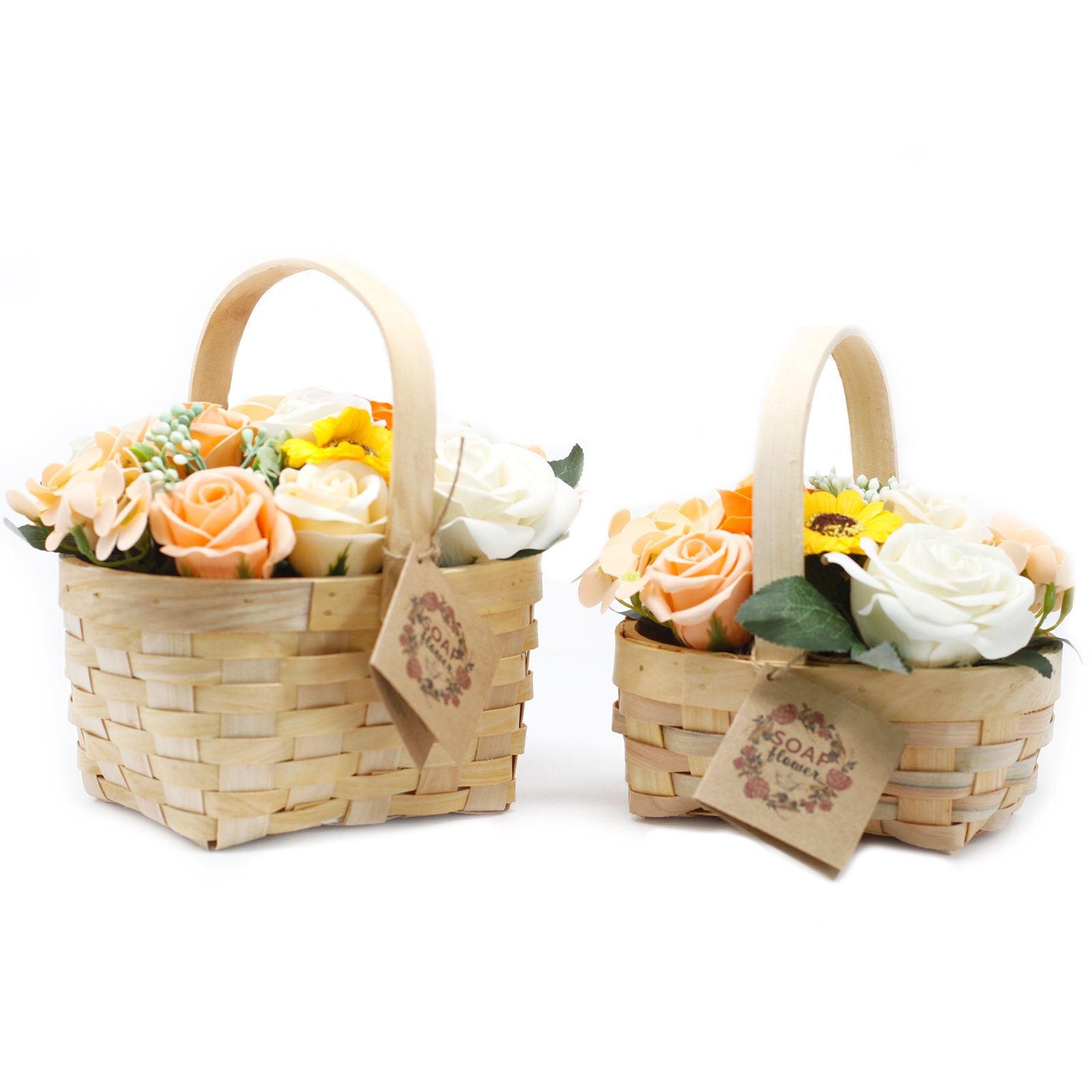 Large Orange Bouquet in Wicker Basket Soap Bar | Vegan, Handmade in UK product image
