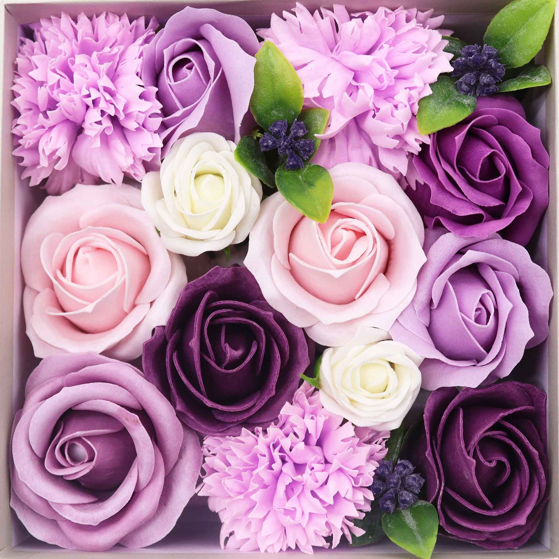 Square Box - Lavender Rose & Carnation Soap Bar | Vegan, Handmade in UK product image