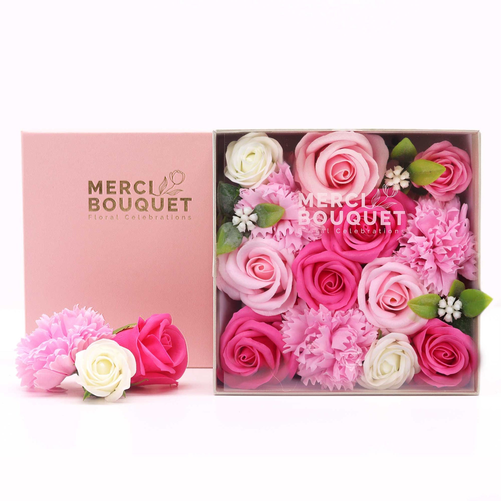Square Box - Baby Blessings - Pinks Soap Bar | Vegan, Handmade in UK product image