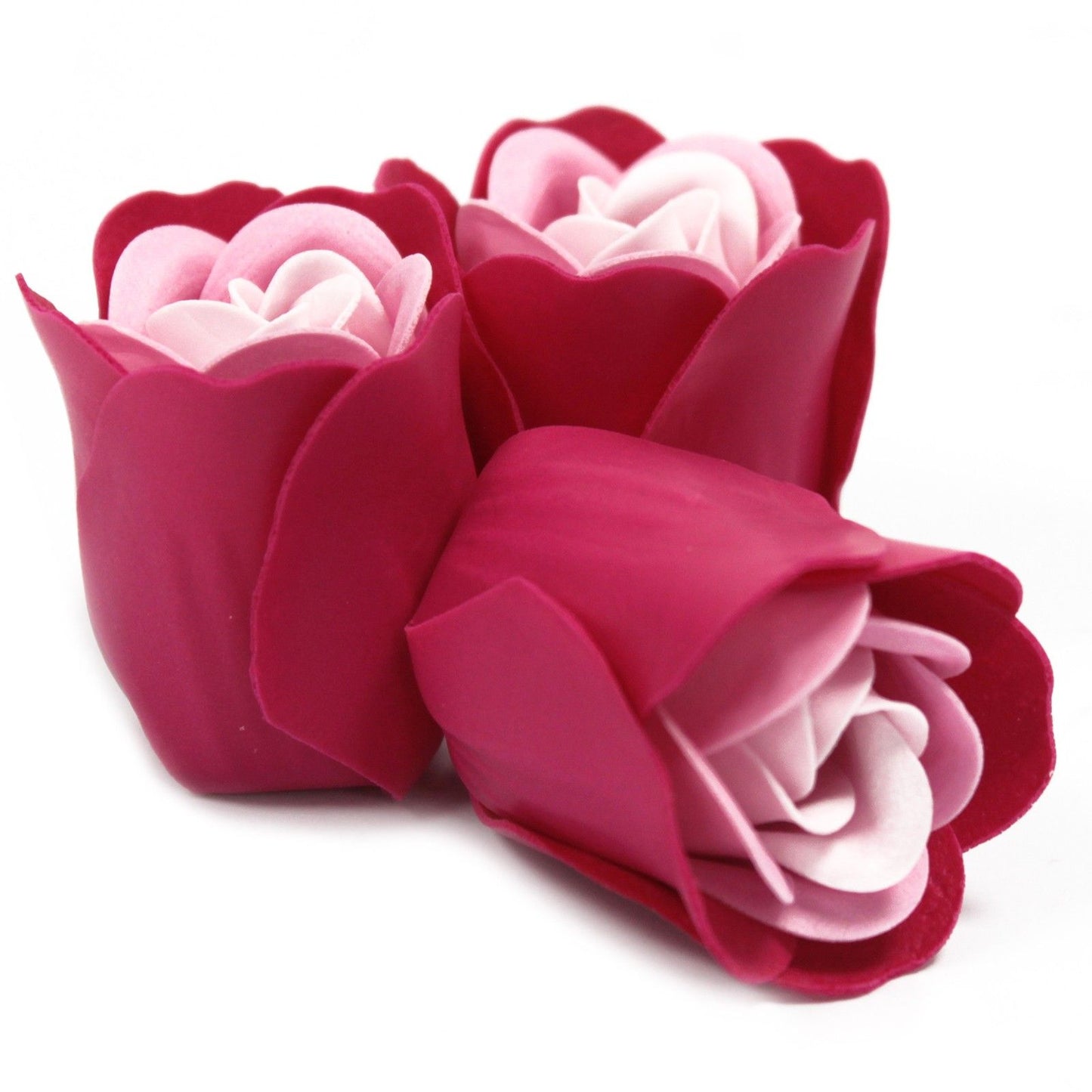 Set of 3 Flower Heart Box - Pink Roses Soap Bar | Vegan, Handmade in UK product image