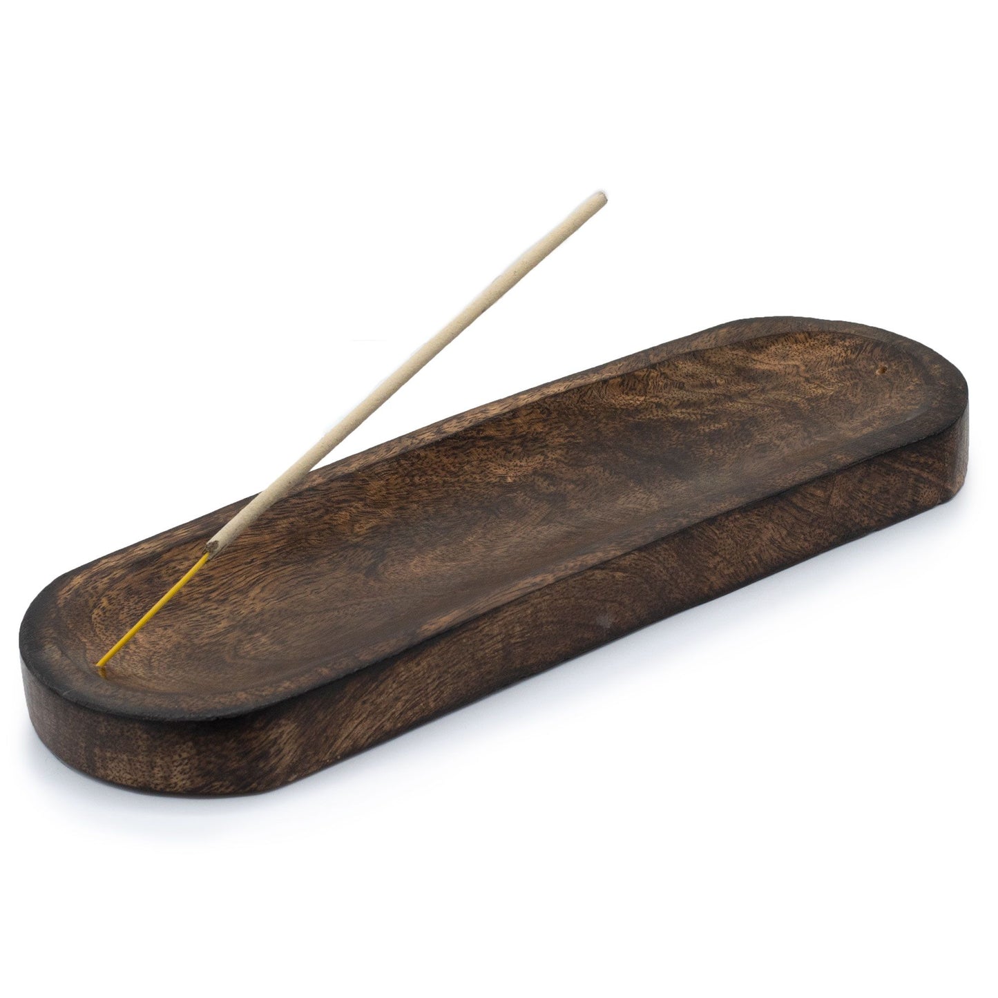 Mango Wood Incense Holder – Ash Catcher | Mango Wood, Ash Catcher, Heat-Safe