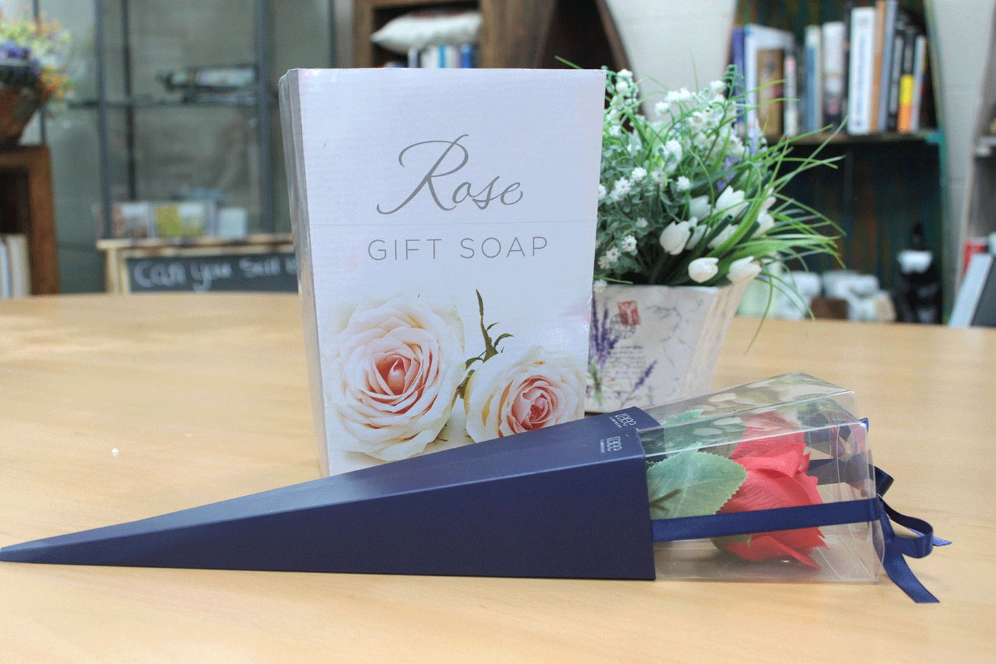 Display Stand for Single Roses Soap Bar | Vegan, Handmade in UK product image