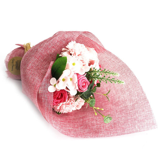 Pink Standing Flower Bouquet - Special Soap Bar | Vegan, Handmade in UK product image