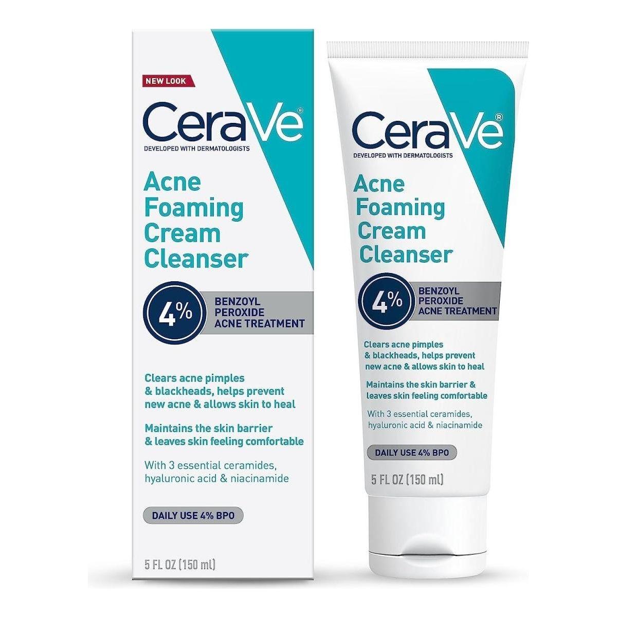 CeraVe Acne Foaming Cream 150ml packaging