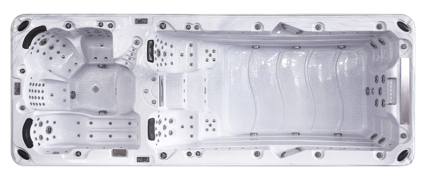 WithinWellness Titan Swim | 6-Person Premium Dual-Zone Swim Spa