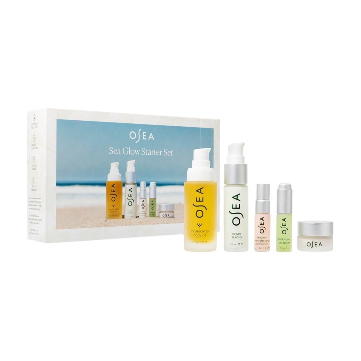 OSEA Sea Glow Starter Set | Limited-Edition 5-Piece Skincare Kit for Radiant Skin