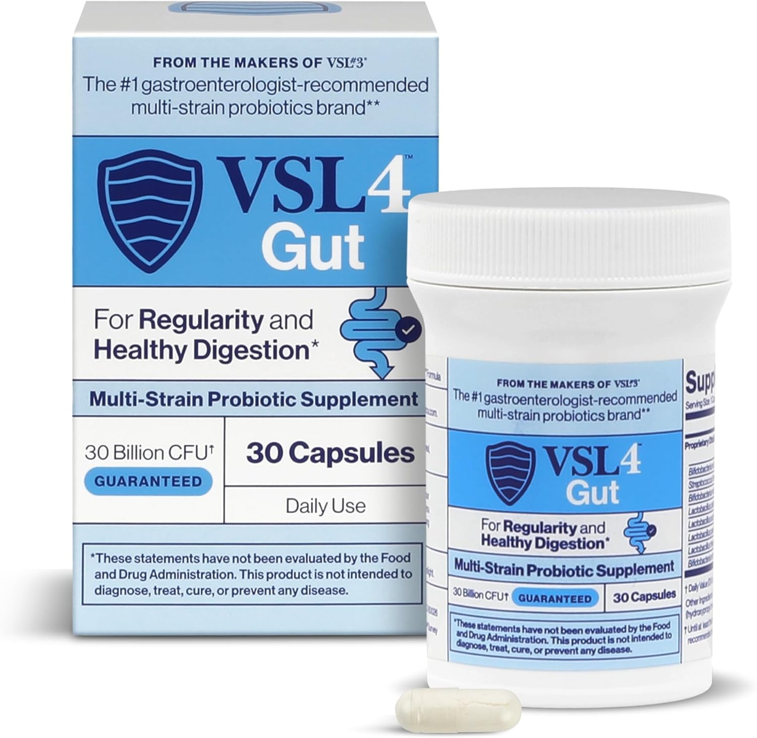 Gut Daily Probiotics for Gut Health 30B CFUs