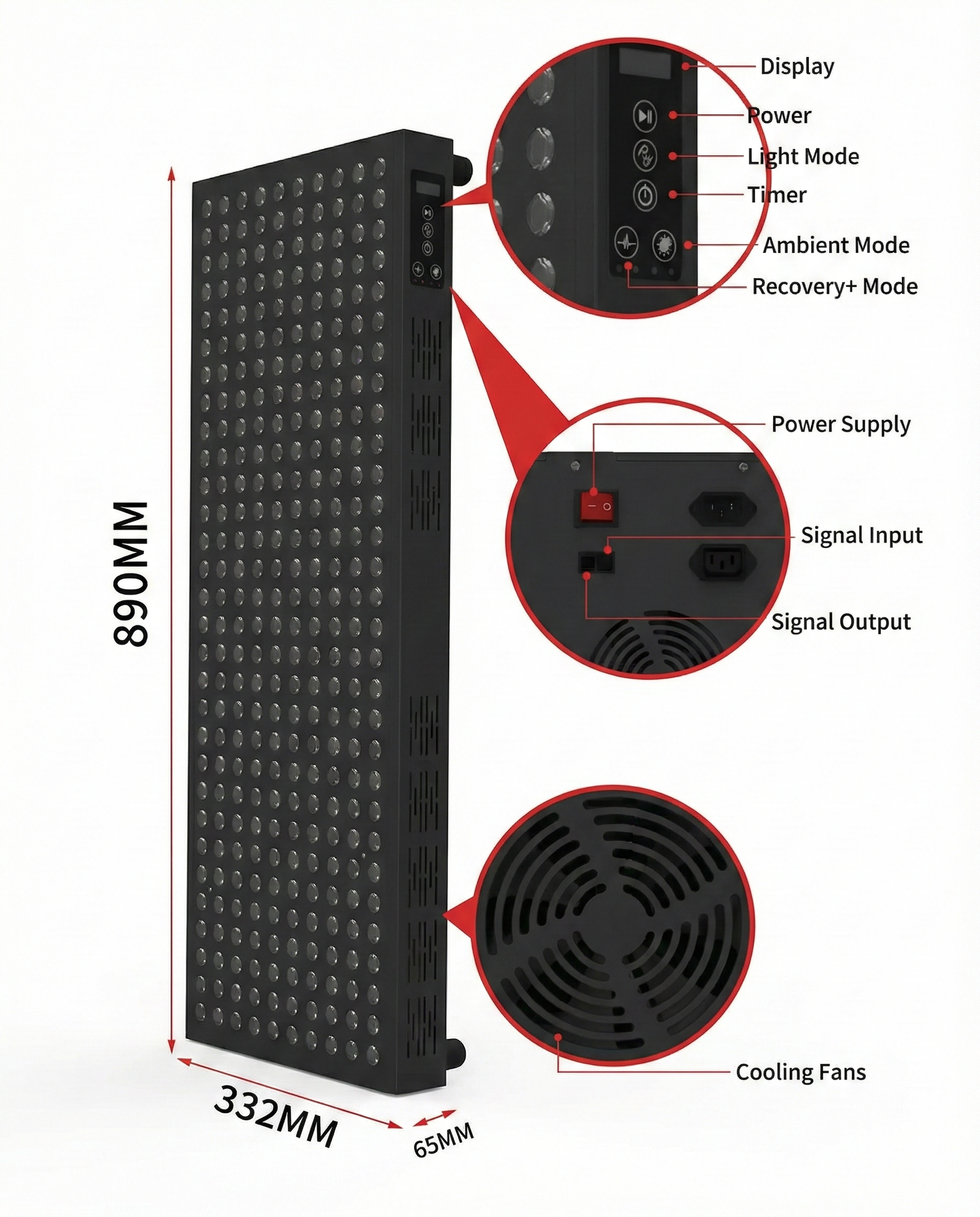 E1500 Pro Max | Full Body Red Light Therapy Panel (1500W)
