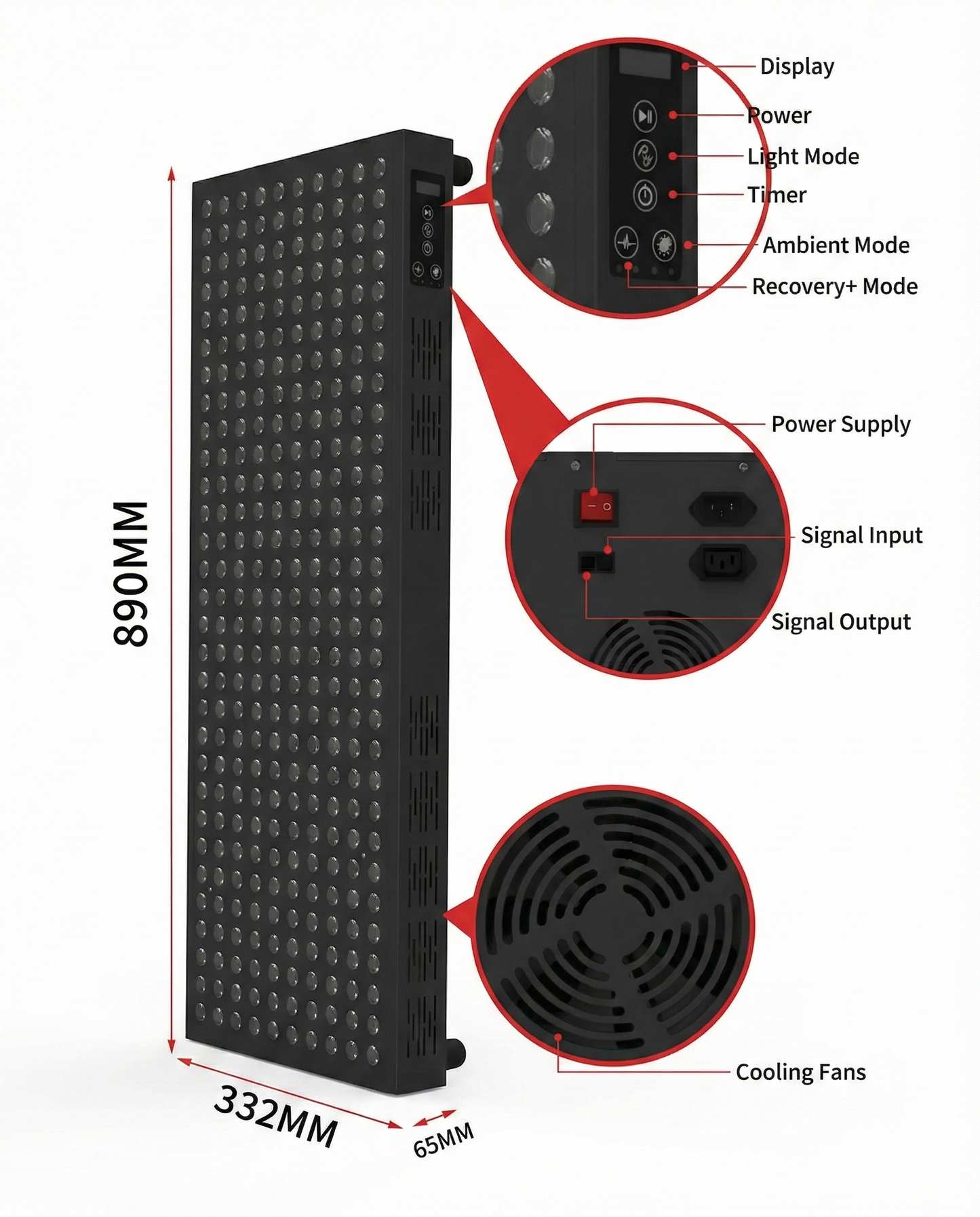 E1500 Pro Max | Full Body Red Light Therapy Panel (1500W)