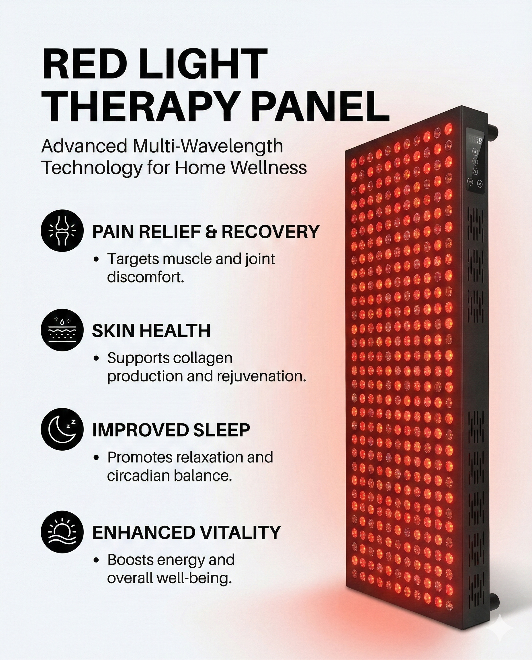 E1500 Pro Max | Full Body Red Light Therapy Panel (1500W)