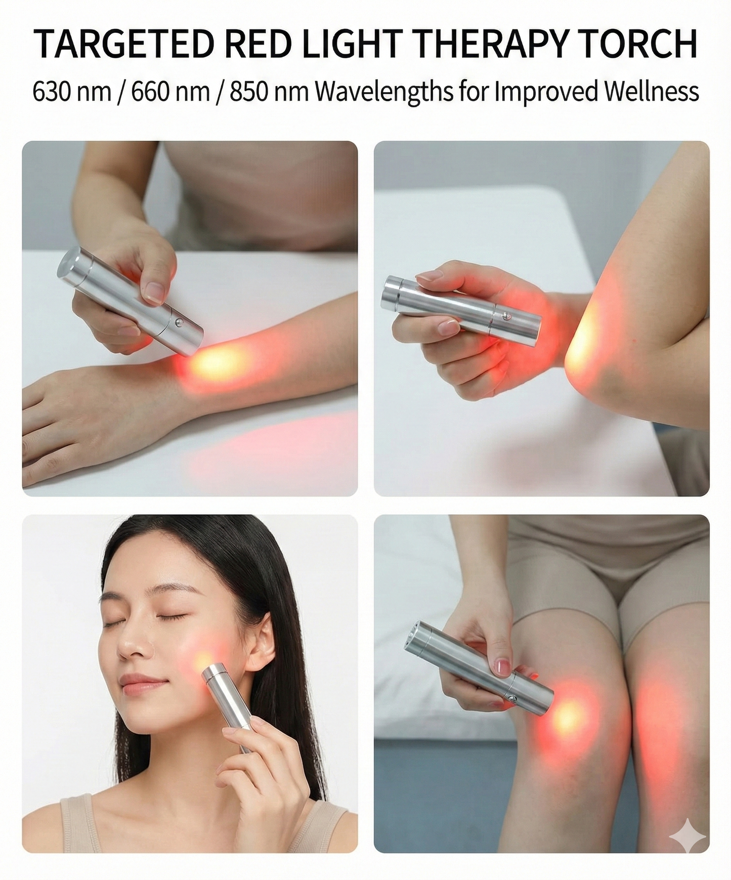 Lumina Pro-Torch 3.0 | Heavy Duty Light Therapy (Stainless Steel)