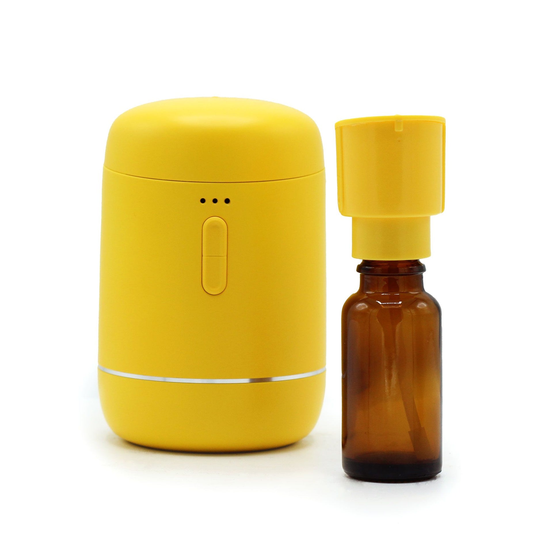 Ultrasonic Aroma Diffuser | Essential Oil Diffuser Yellow - USB to C – USB‑C on bedside table with essential oils