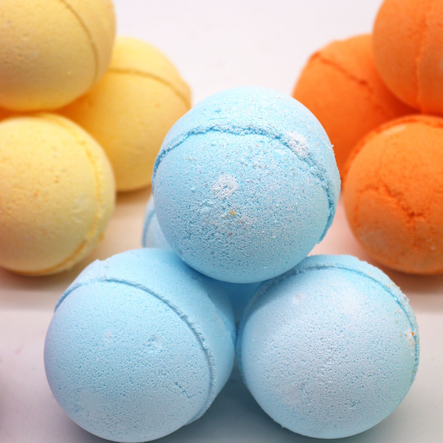 Essential Oil Bath Bomb | Essential Oil Bath Bomb - Lavender & Marjoram dissolving in a warm bath