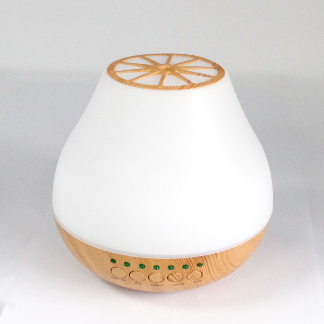 Ultrasonic Aroma Diffuser | Viennese Atomiser - Bluetooth Speaker - USB - Colour Change - Timer – USB, Colour‑Change Light, Timer, Bluetooth Speaker on bedside table with essential oils