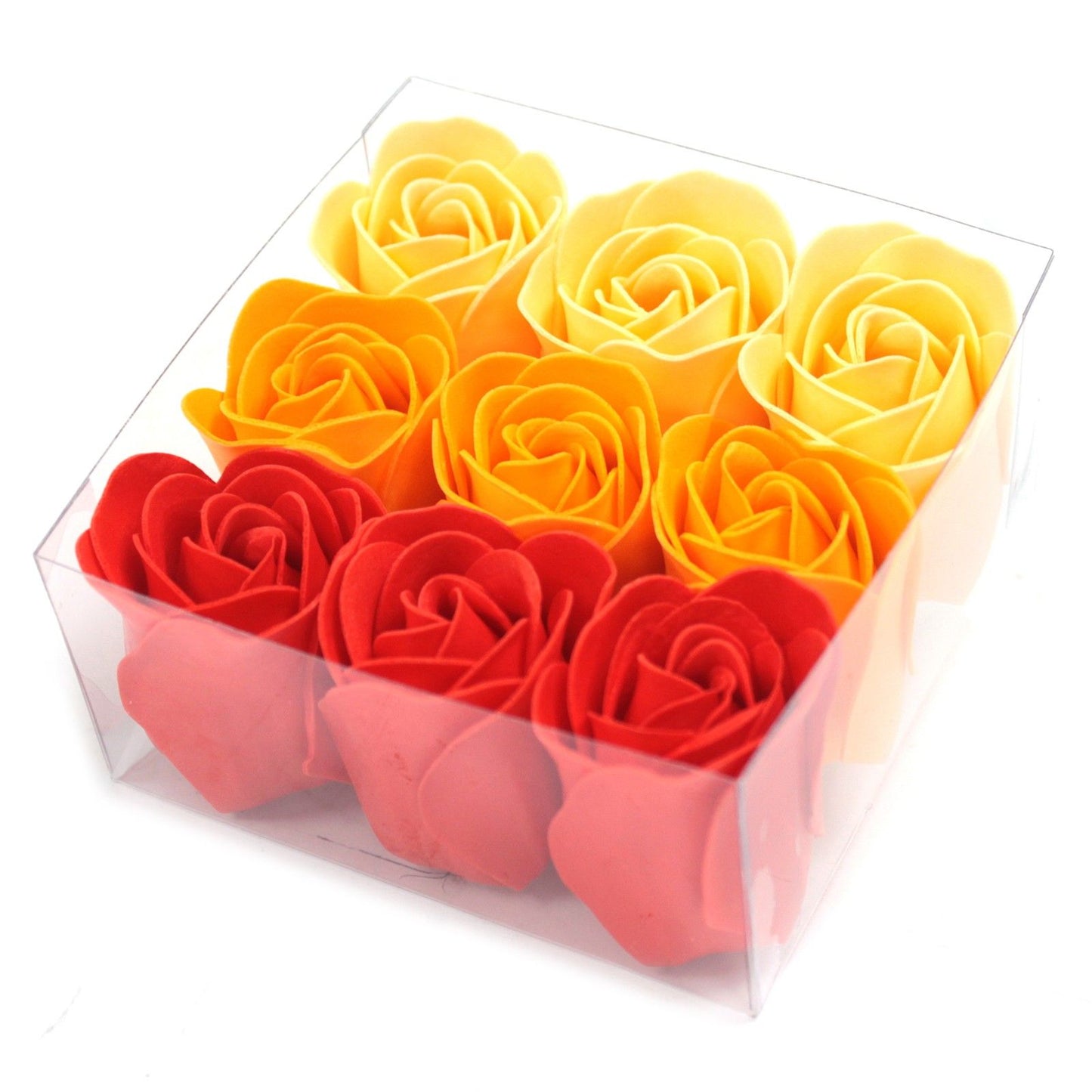 Set of 9 Flower Box - Peach Roses Soap Bar | Vegan, Handmade in UK product image