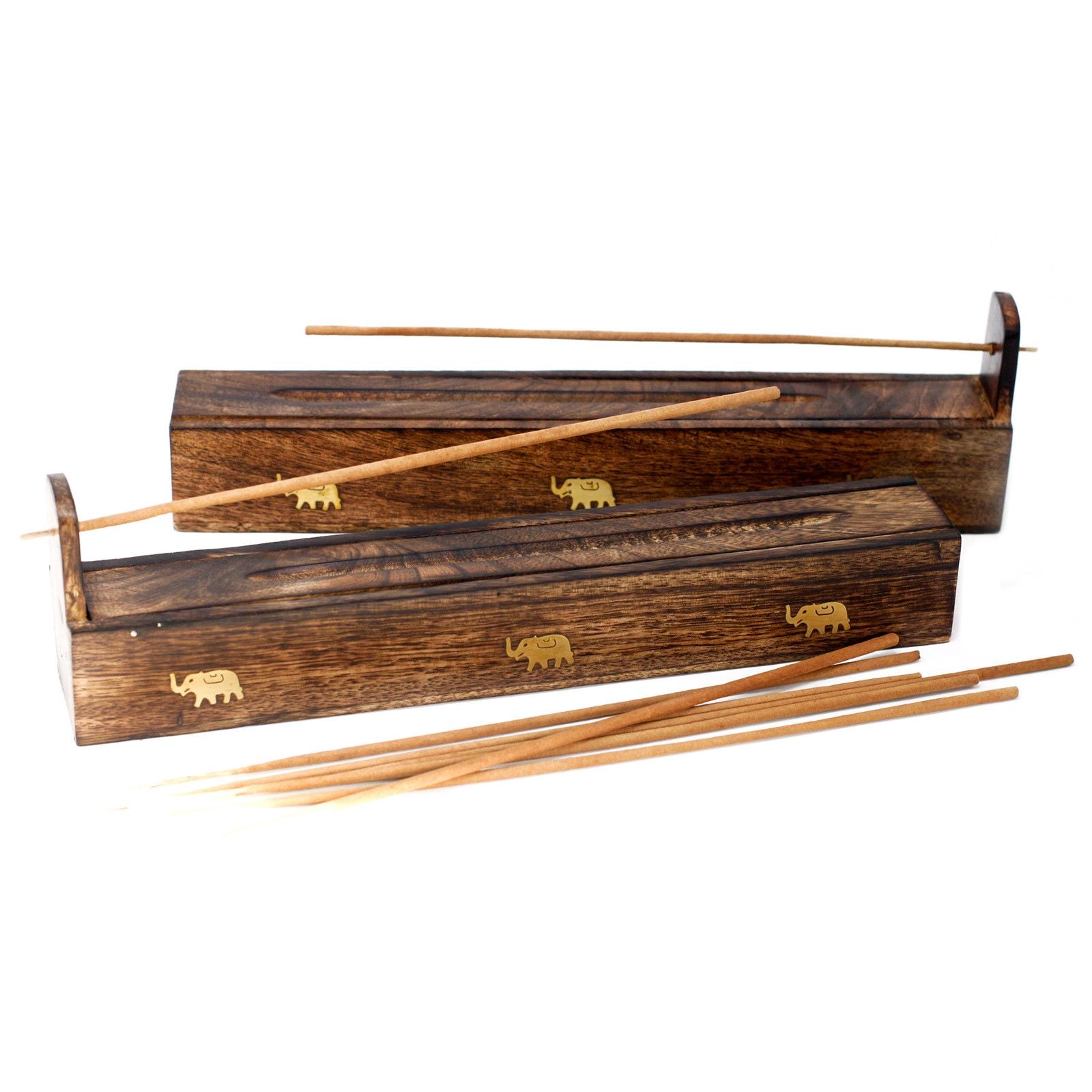 Mango Wood Incense Holder – Box | Mango Wood, Ash Catcher, Heat-Safe