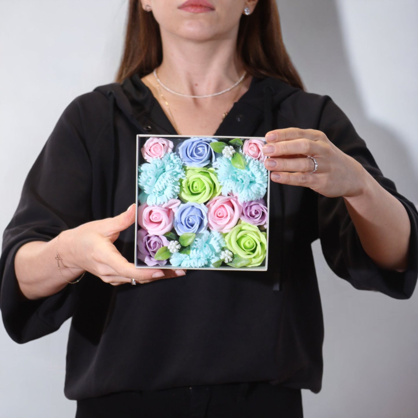 Square Box - Baby Blessings - Blues Soap Bar | Vegan, Handmade in UK product image