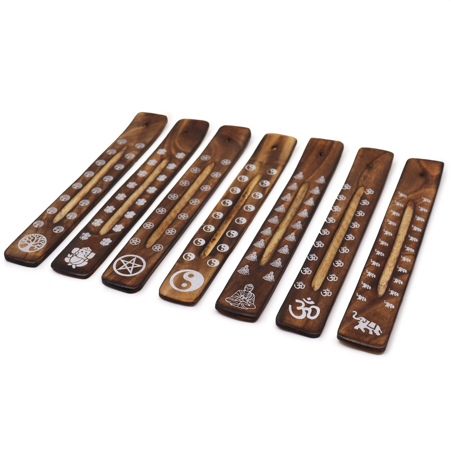 Mango Wood Incense Holder – Ash Catcher | Mango Wood, Ash Catcher, Heat-Safe