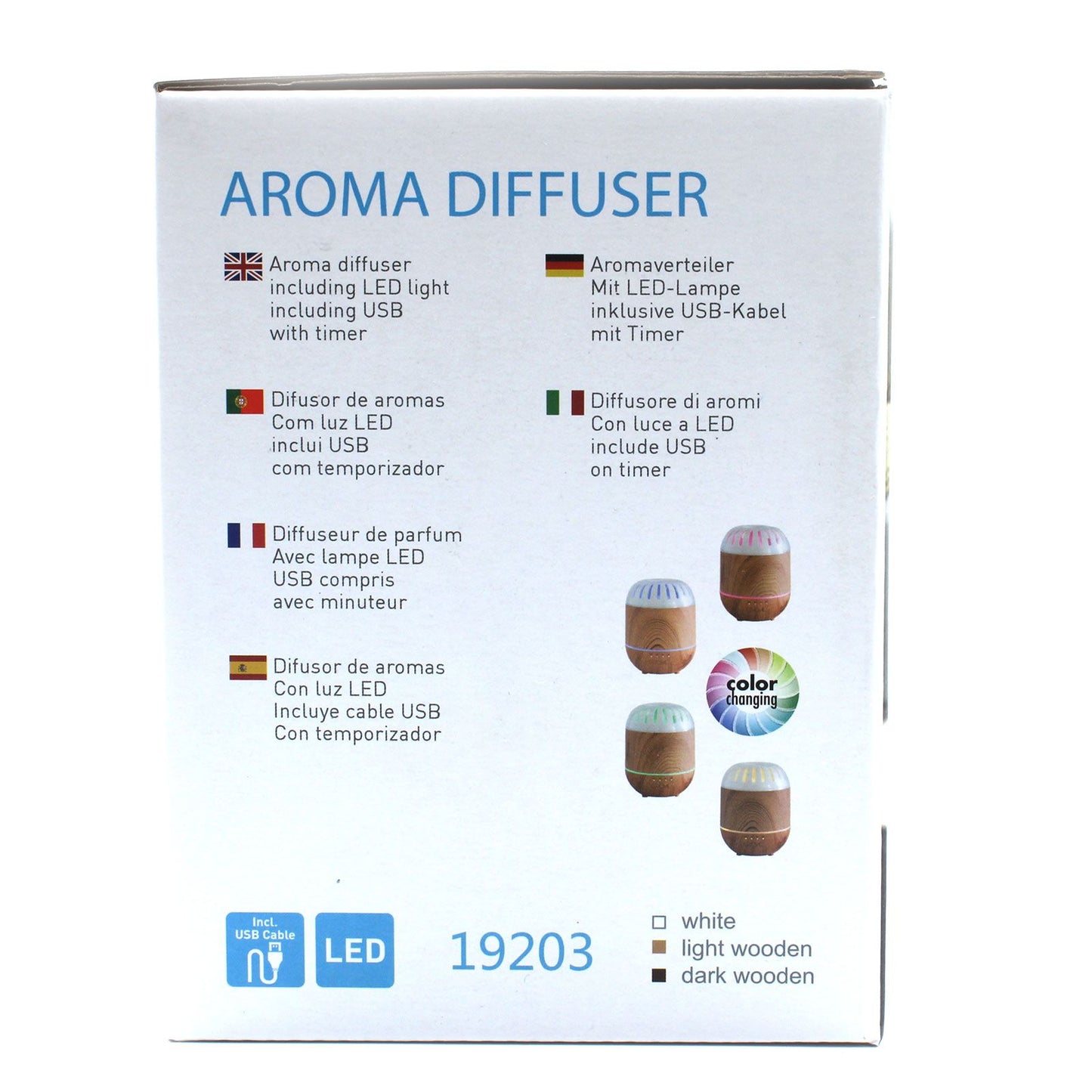 Ultrasonic Aroma Diffuser | Copenhagen Atomiser - USB - Colour Change - Timer – USB, Colour‑Change Light, Timer