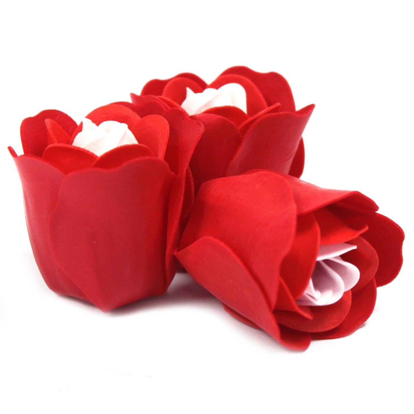 Set of 3 Flower Heart Box - Red Roses Soap Bar | Vegan, Handmade in UK product image