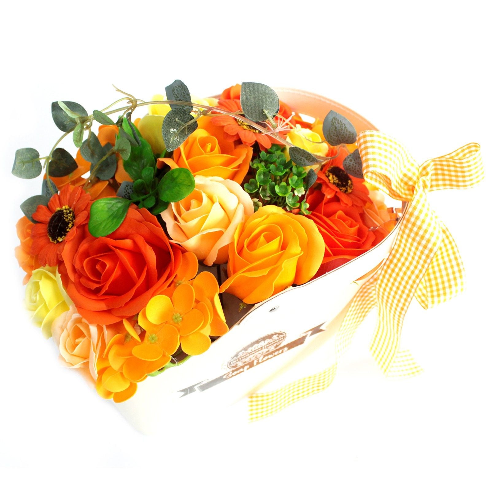 Basket Flower Bouquet - Orange Soap Bar | Vegan, Handmade in UK product image