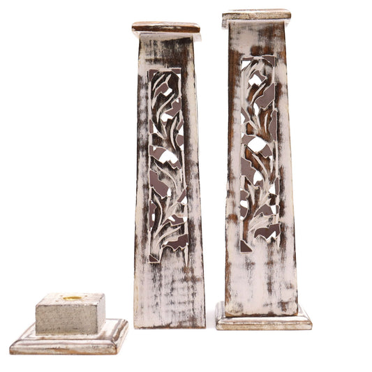 Mango Wood Incense Holder – Tower | Mango Wood, Ash Catcher, Heat-Safe