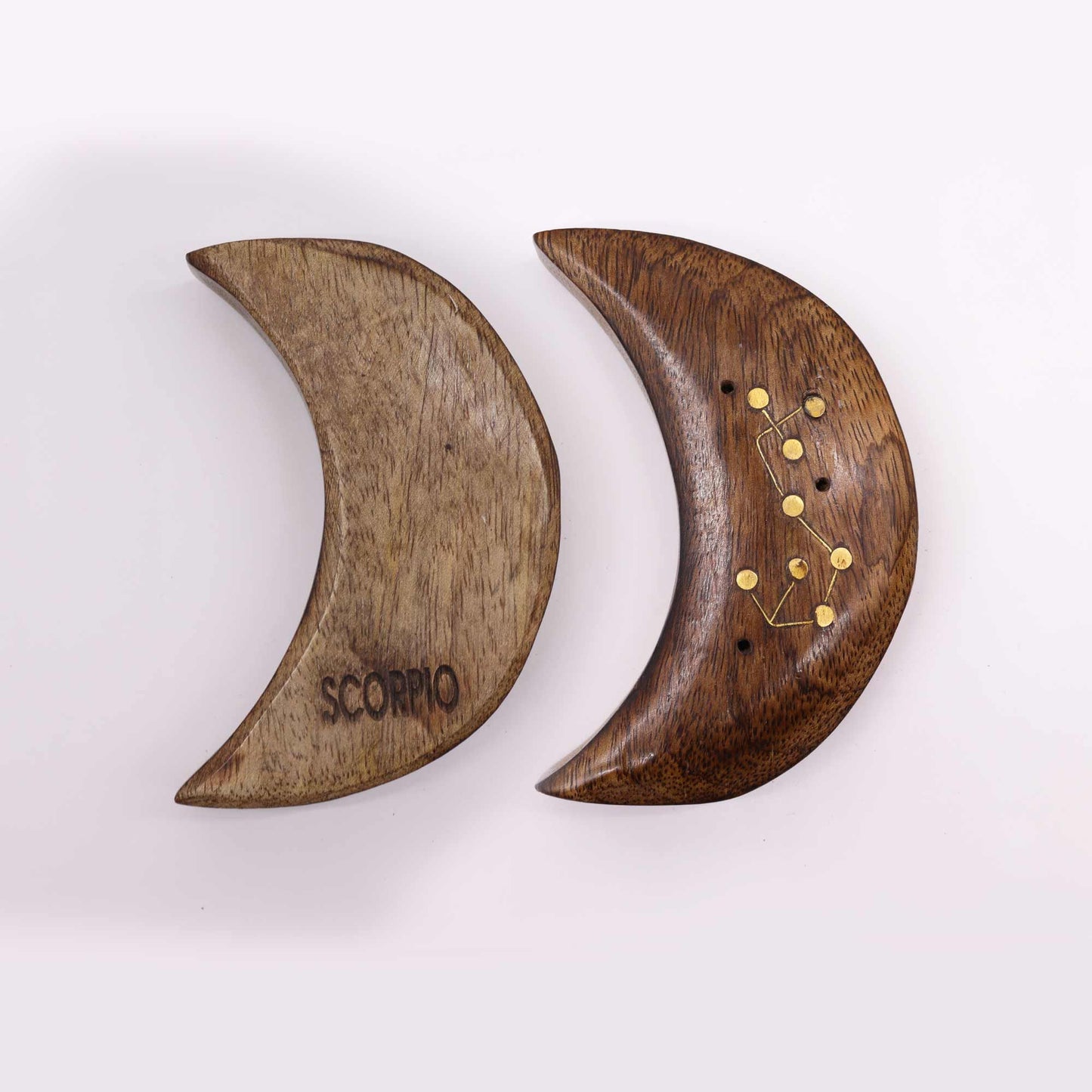 Brass Incense Holder – Moon | Brass, Ash Catcher, Heat-Safe