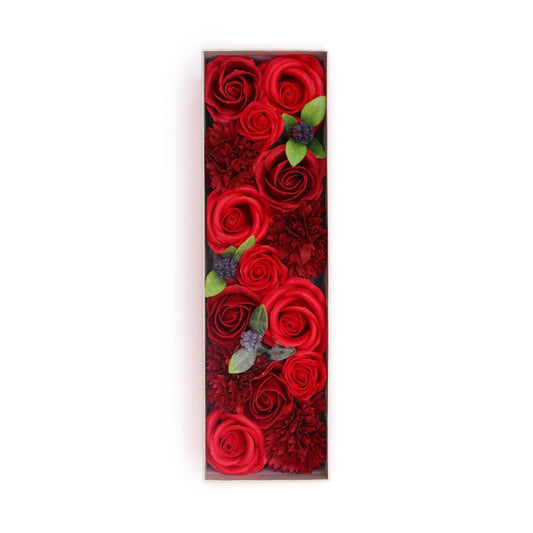 Long Box - Classic Red Roses Soap Bar | Vegan, Handmade in UK product image