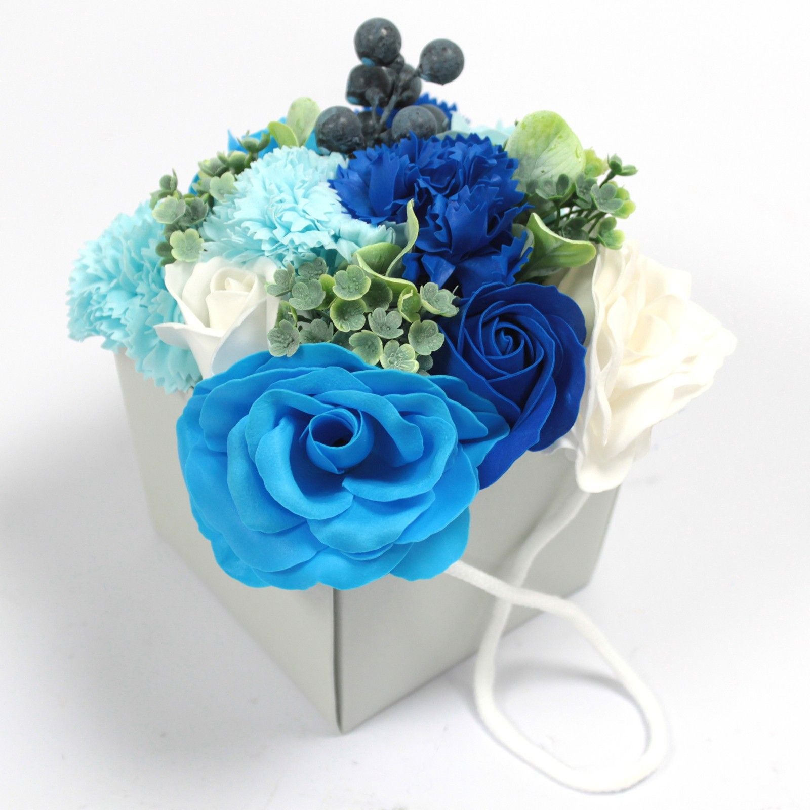 Soap Flower Bouquet - Blue Wedding product image