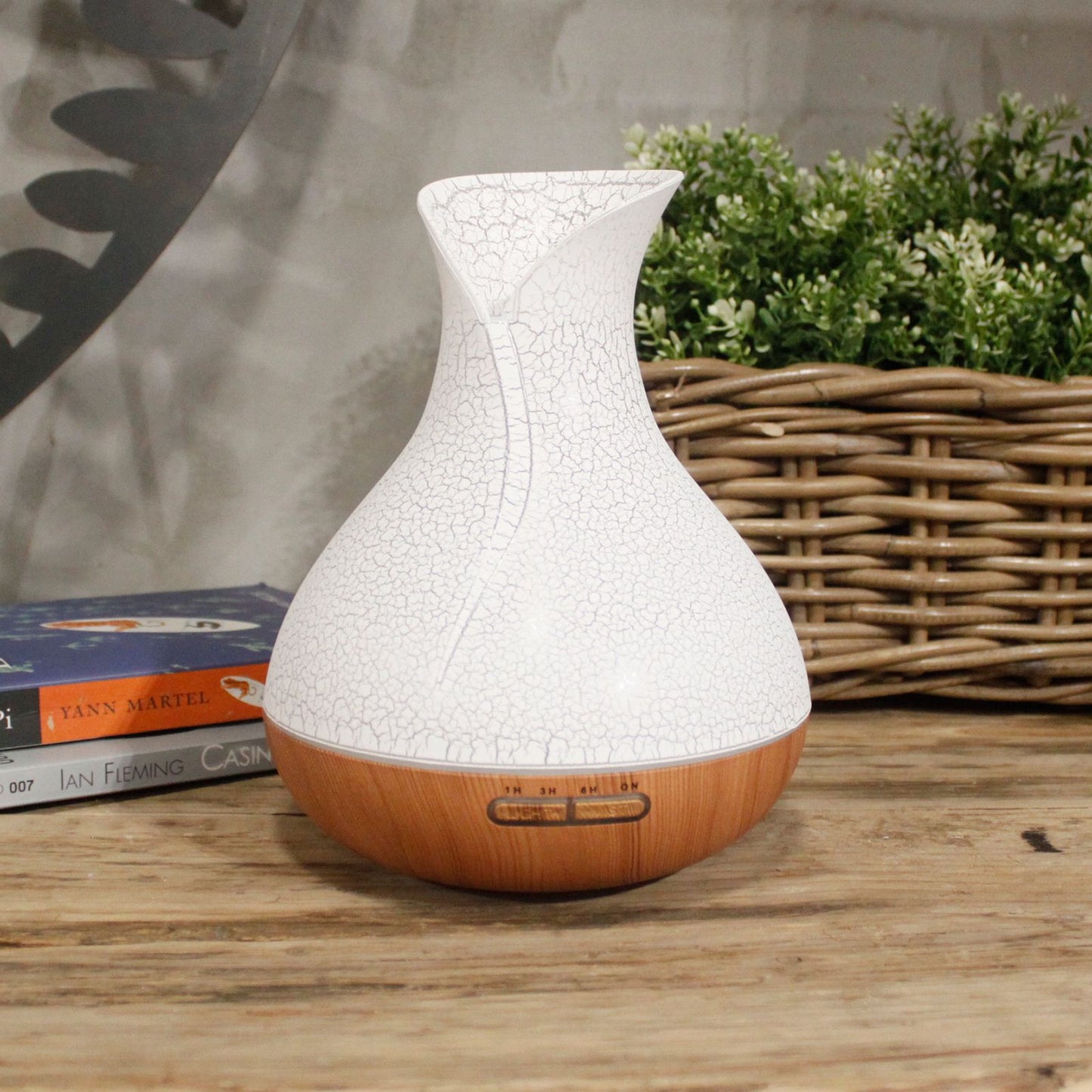 Ultrasonic Aroma Diffuser | Palma Atomiser - Shell Effect - USB - Colour Change - Timer – USB, Colour‑Change Light, Timer