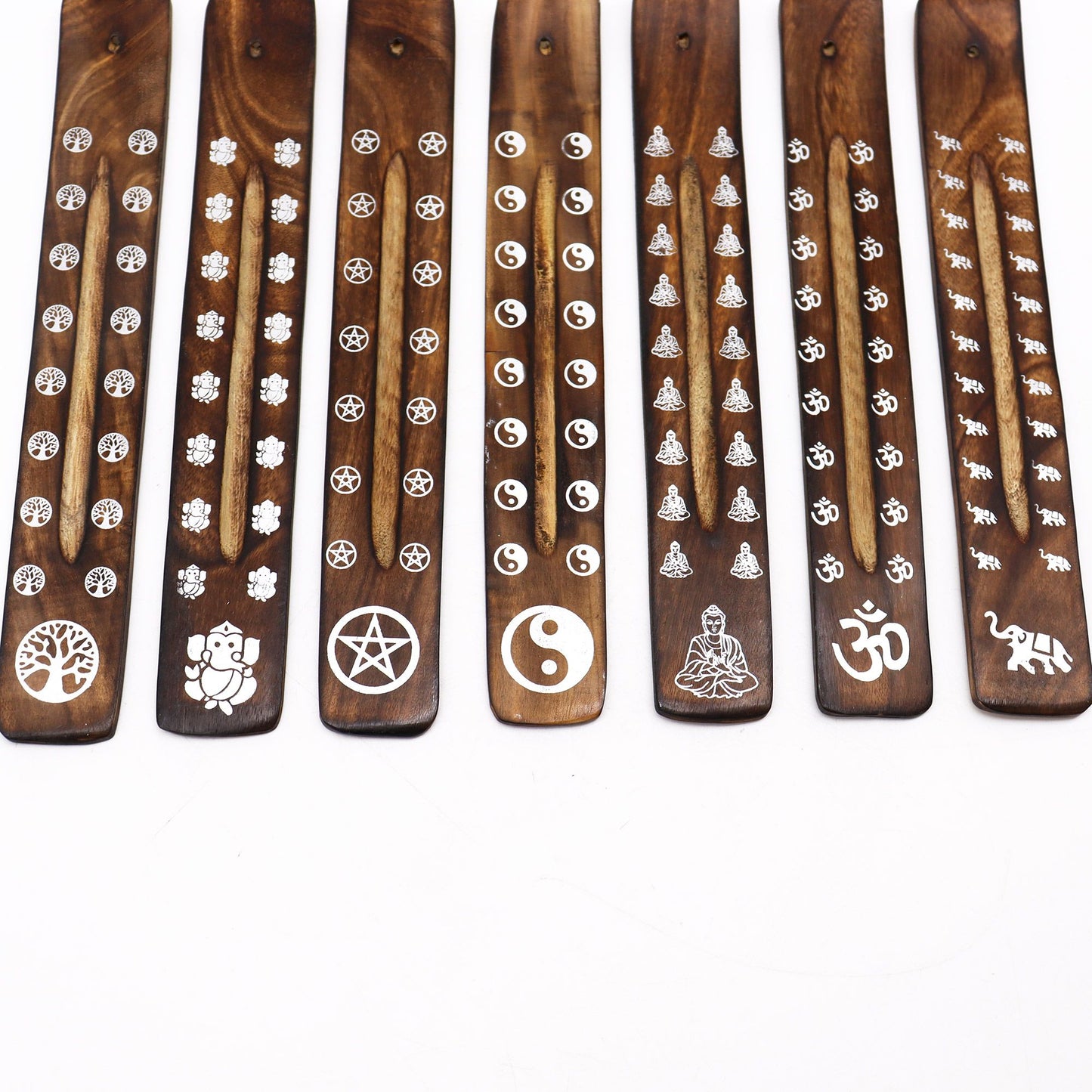 Mango Wood Incense Holder – Ash Catcher | Mango Wood, Ash Catcher, Heat-Safe