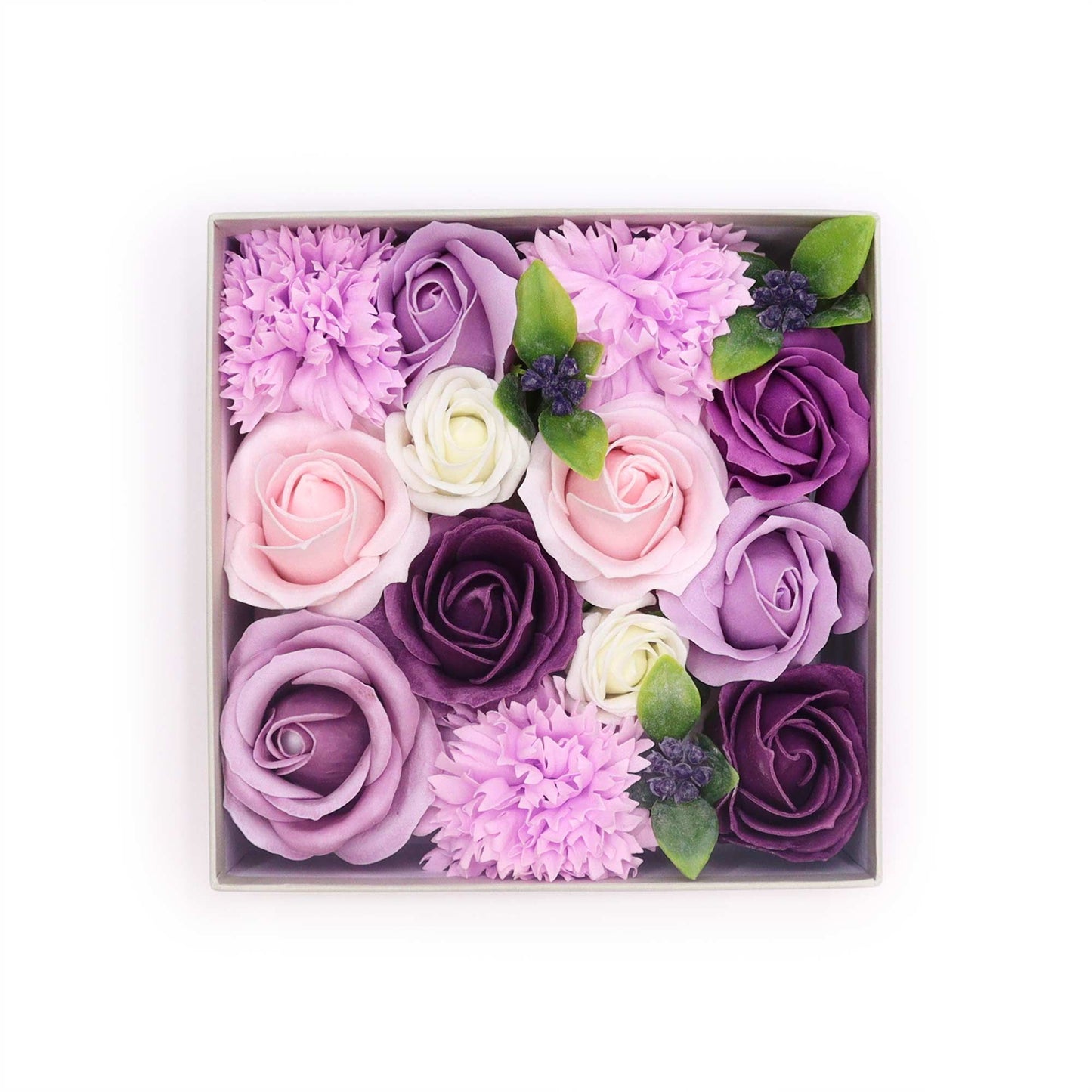 Square Box - Lavender Rose & Carnation Soap Bar | Vegan, Handmade in UK product image