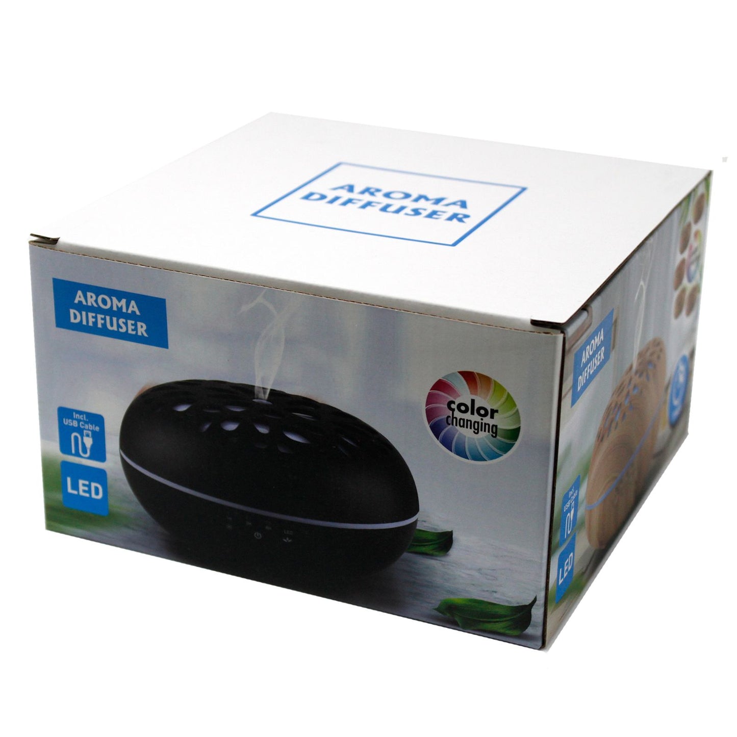 Ultrasonic Aroma Diffuser | Oslo Atomiser - Pebble - USB - Colour Change - Timer – USB, Colour‑Change Light, Timer
