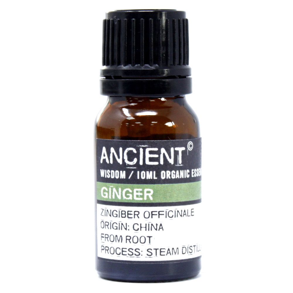 Ginger organic essential oil 10ml bottle