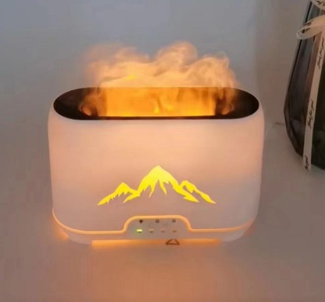 Ultrasonic Aroma Diffuser | Himalayas Aroma Diffuser - USB-C - Remote control - Flame Effect – USB‑C, Flame Effect, Remote