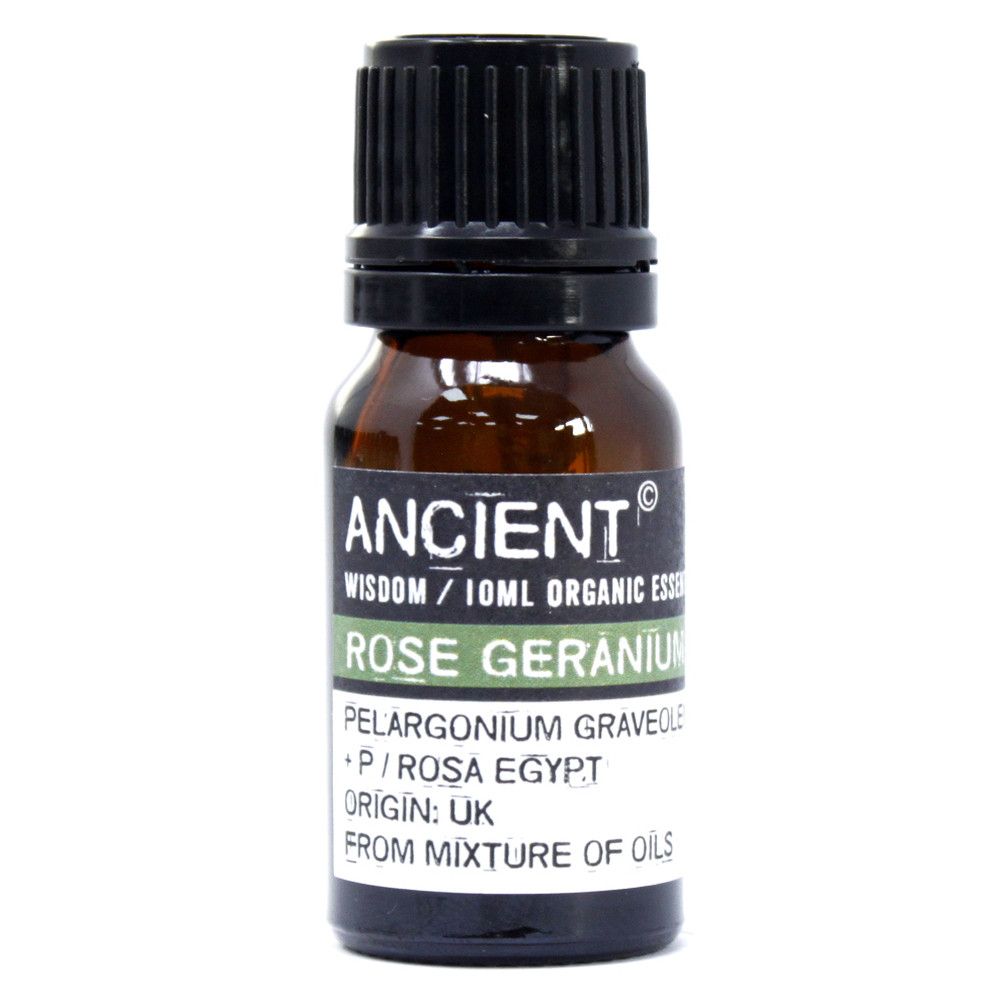 Rose Geranium organic essential oil 10ml bottle