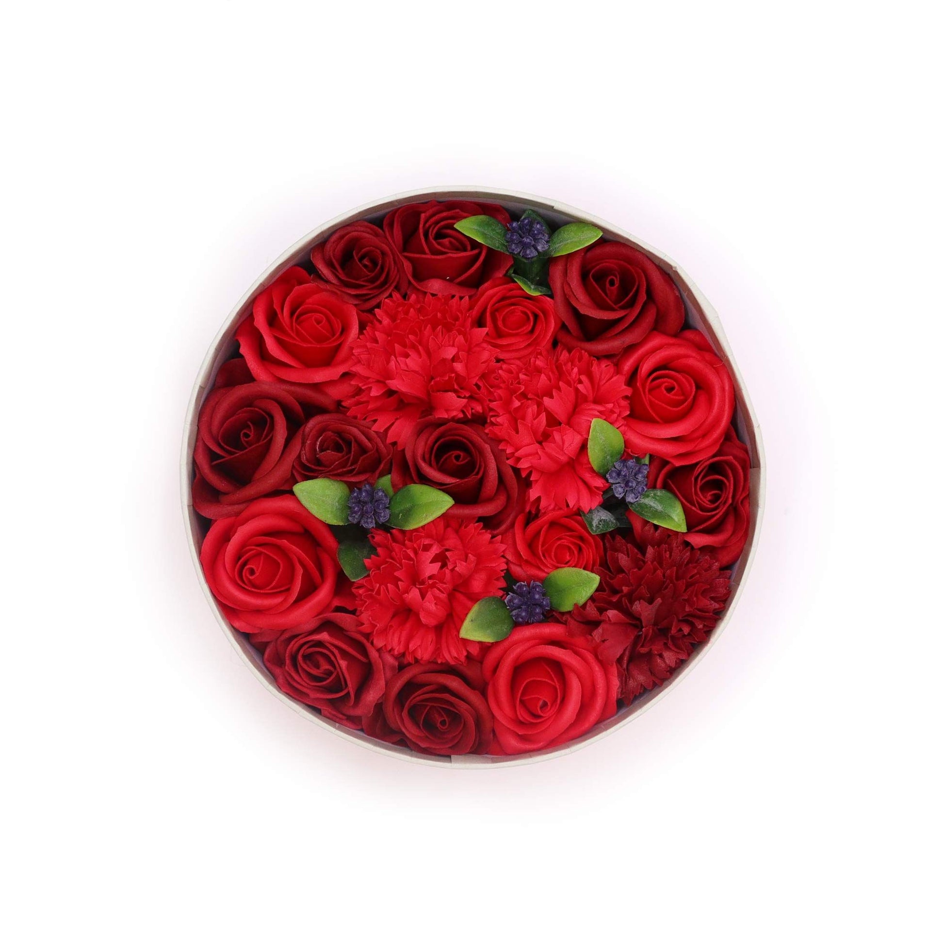 Round Box - Classic Red Roses Soap Bar | Vegan, Handmade in UK product image