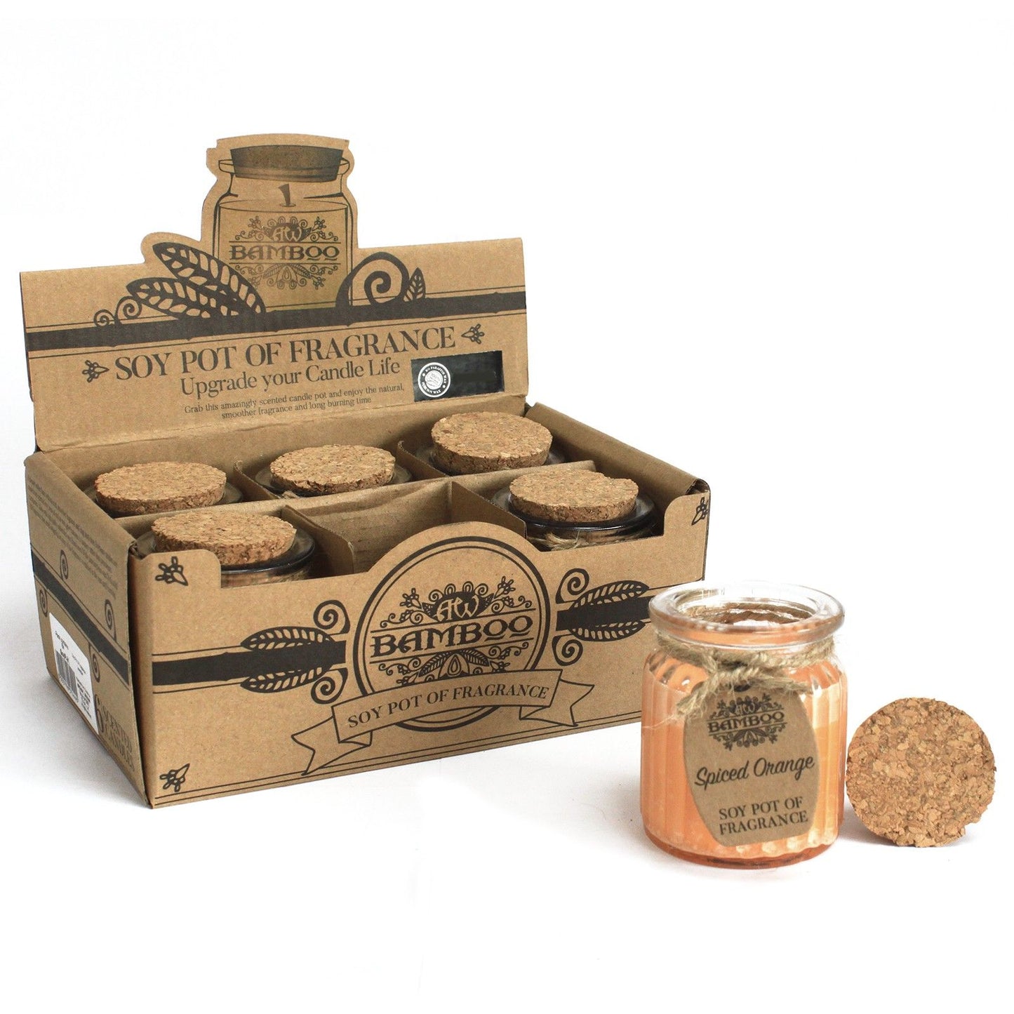 Orange Soy Wax Candle | Soy Wax – Clean Burn – clean, low‑soot burn