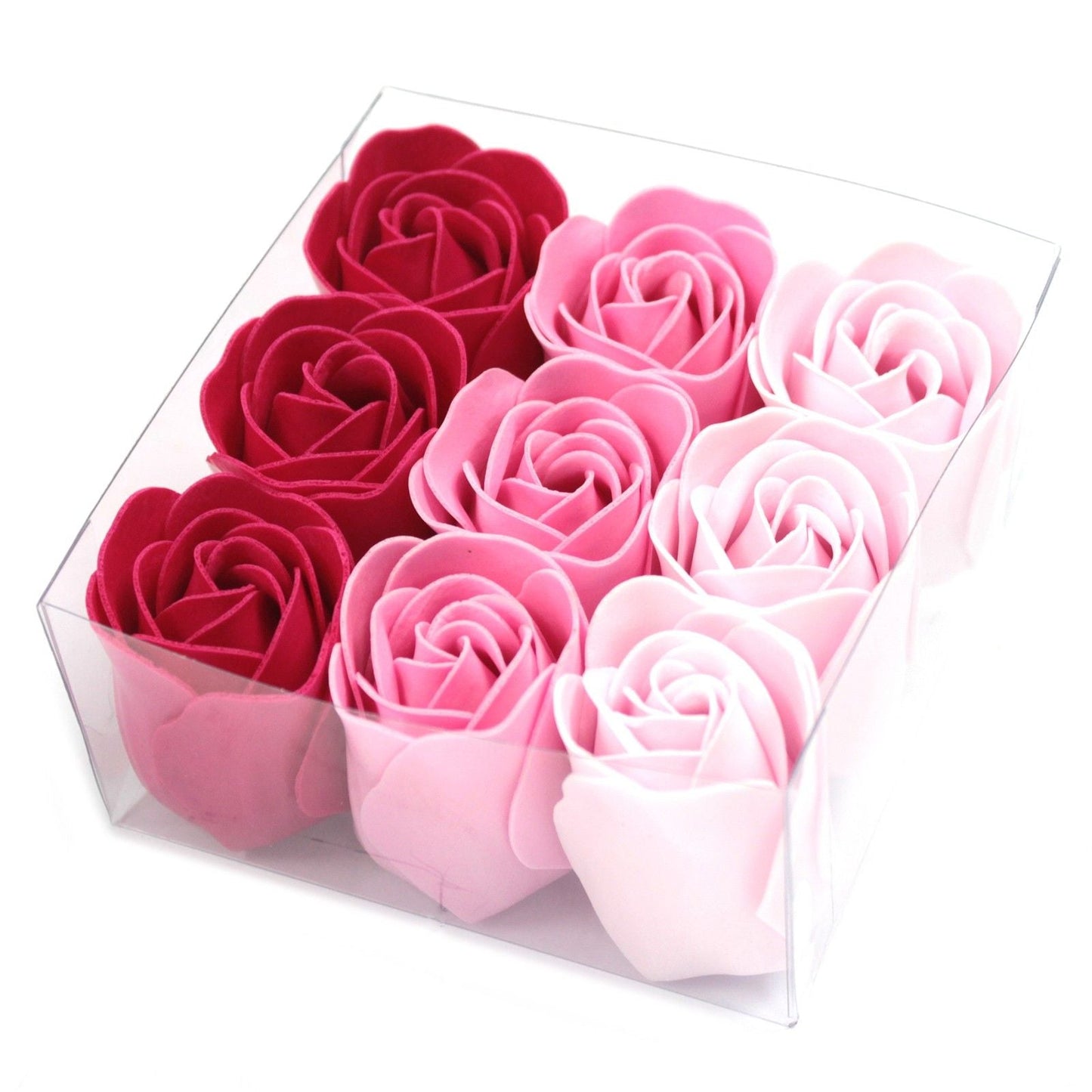 Set of 9 Soap Flowers - Pink Roses product image