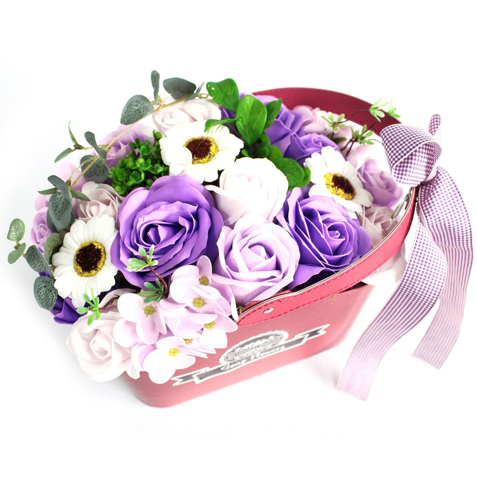 Basket Flower Bouquet - Lilac Soap Bar | Vegan, Handmade in UK product image