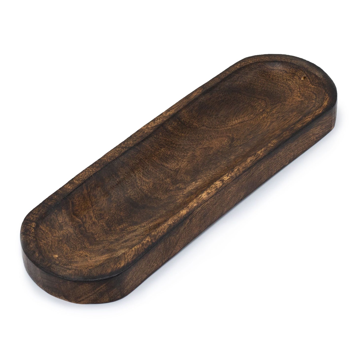 Mango Wood Incense Holder – Ash Catcher | Mango Wood, Ash Catcher, Heat-Safe