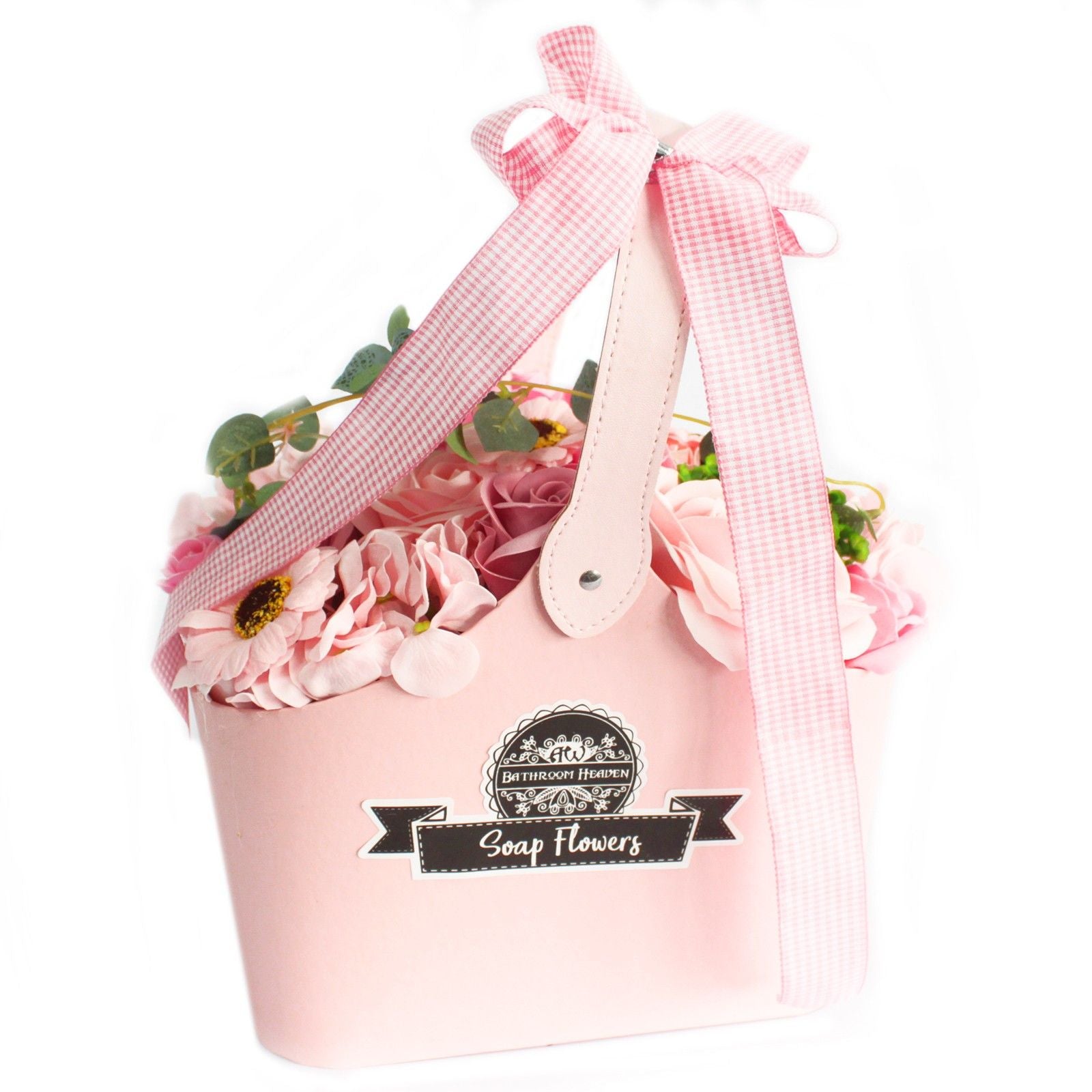 Basket Flower Bouquet - Pink Soap Bar | Vegan, Handmade in UK product image