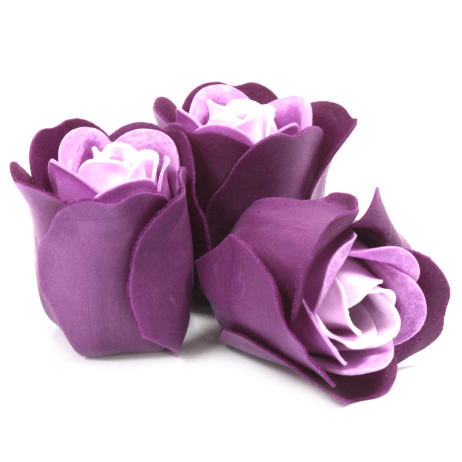 Set of 3 Flower Heart Box - Lavender Roses Soap Bar | Vegan, Handmade in UK product image